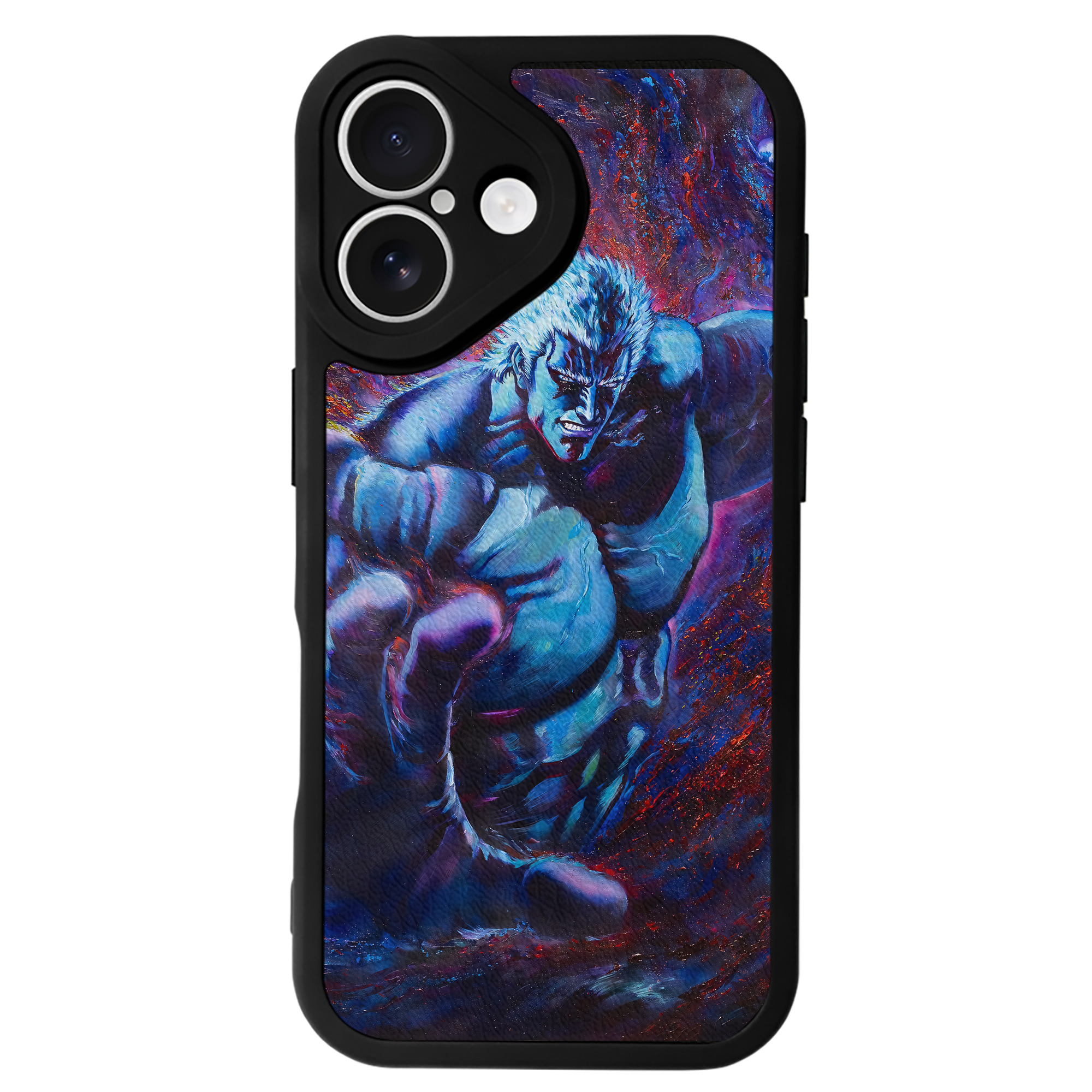 （画像用） 北斗の拳 Fist of the North Star 【iPhone 16シリーズ対応】シリコンスマホケース（レザー調） 材質：シリコン